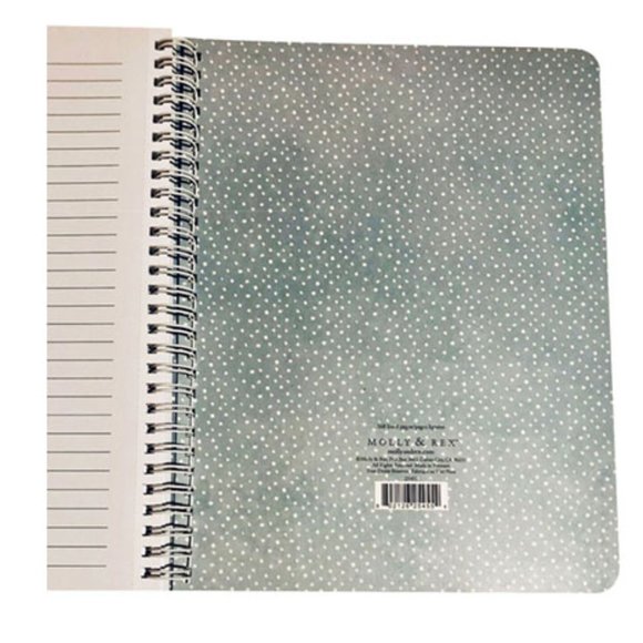 (1 Pk) Molly & Rex Spiral Notebook, Dog & Coffee Pattern, College Rule w/ Folder - Picture 7 of 8